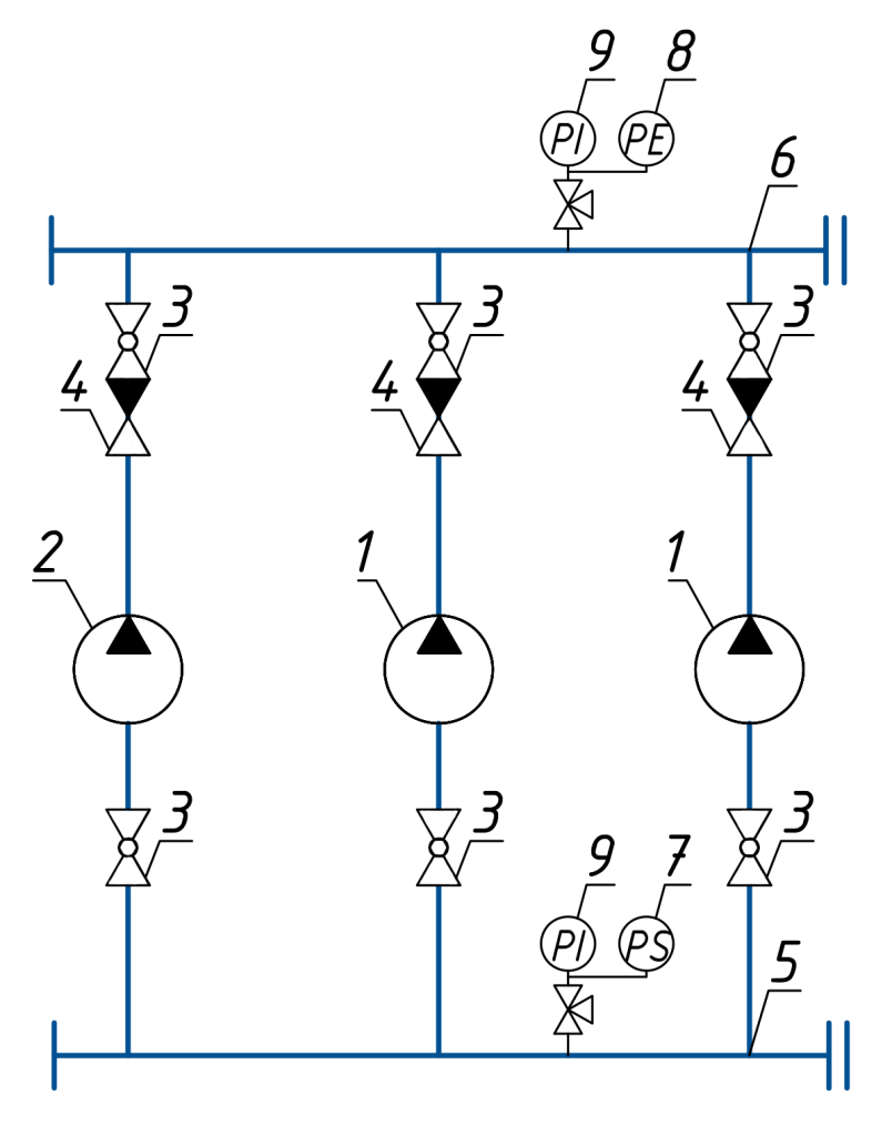Принципиальная схема НУ-ХП